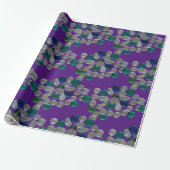Glaskies-Muster Kruste. LILA Schleifpapier Geschenkpapier (Ungerollt)