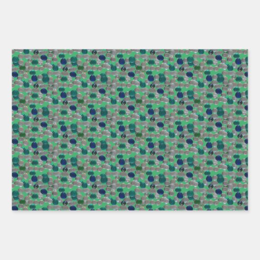 Glaskies-Muster Kruste. Umschlagpapier Geschenkpapier Set (Vorderseite 3)