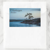 Glaskogen Schweden Rechteckiger Aufkleber (Tasche)