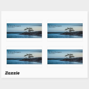 Glaskogen Schweden Rechteckiger Aufkleber