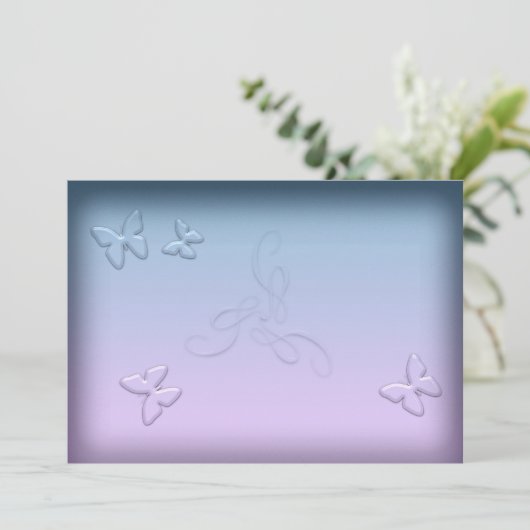 Glaskolben Einladung (Stehend Vorderseite)