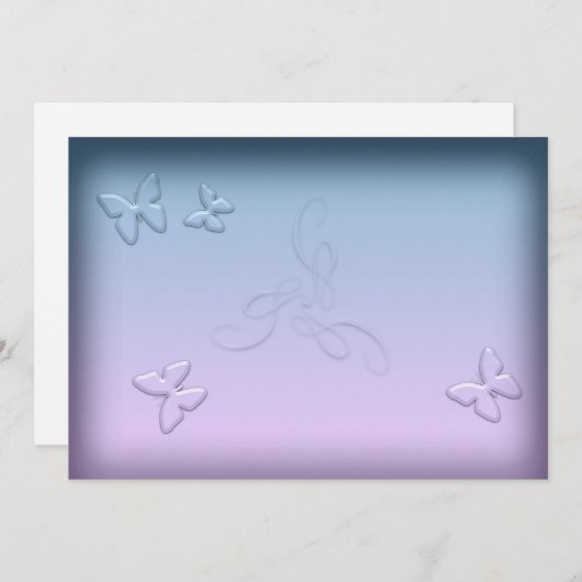 Glaskolben Einladung (Vorne/Hinten)