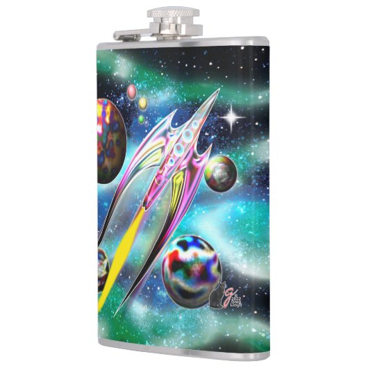 Glaskolben Flachmann (Links)