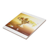 Glaskorb mit Früchten und Batterie Fliese (Seite)