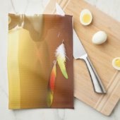 Glaskorb mit Früchten und Batterie Geschirrtuch (Viertel Falte)