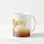 Glaskorb mit Früchten und Batterie Kaffeetasse (VorderseiteRechts)