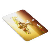 Glaskorb mit Früchten und Batterie Magnet (Rechte Seite)