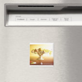 Glaskorb mit Früchten und Batterie Magnet (In Situ (Geschirrspüler))