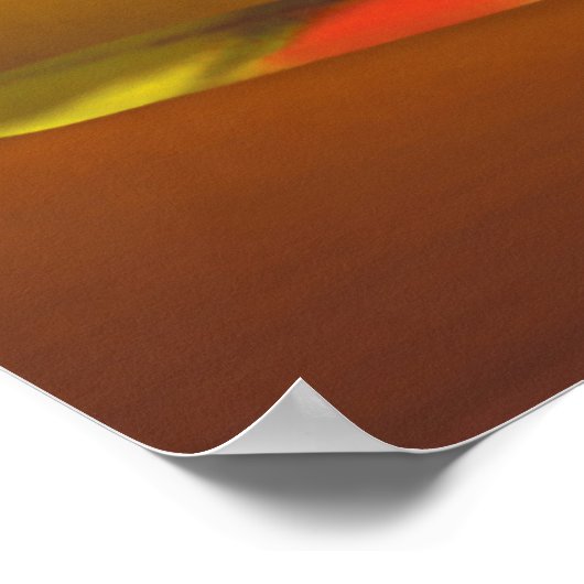 Glaskorb mit Früchten und Batterie Poster (Ecke)