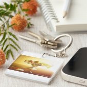 Glaskorb mit Früchten und Batterie Schlüsselanhänger (Vorderseite rechts)