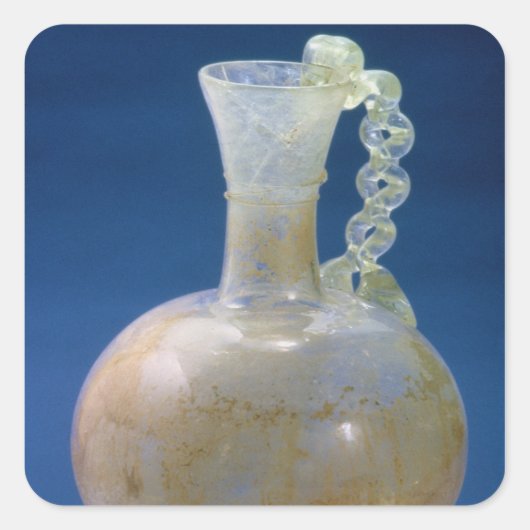 Glaskrug, römisch, 3. Jahrhundert Quadratischer Aufkleber (Vorderseite)