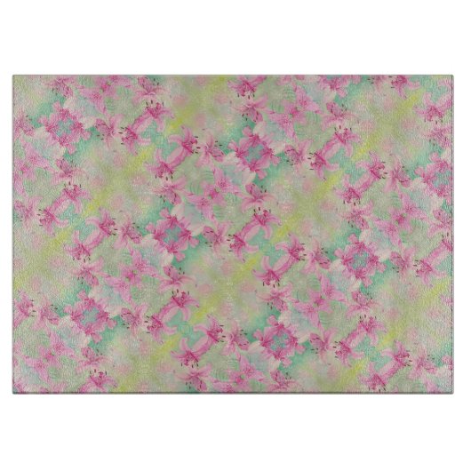 Glasküche Schneidebrett Rosa Liege (Vorderseite)