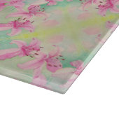 Glasküche Schneidebrett Rosa Liege (Ecke)
