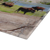 Glasküchenbrett - Yellowstone Bison Schneidebrett (Ecke)