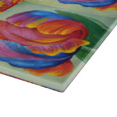 Glasküchenschneider - Rainbow Tulip A Schneidebrett (Ecke)