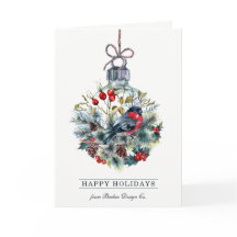 Glaskugel für Wasserfarben - Gruß für Unternehmen