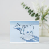 Glaskuh Postkarte (Stehend Vorderseite)