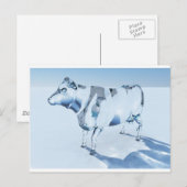 Glaskuh Postkarte (Vorne/Hinten)