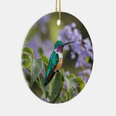 Glaskunst, Hummingbird, gefestigtes Glas Keramik Ornament (Rechts)