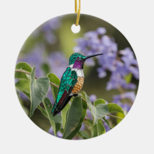 Glaskunst, Hummingbird, gefestigtes Glas Keramik Ornament