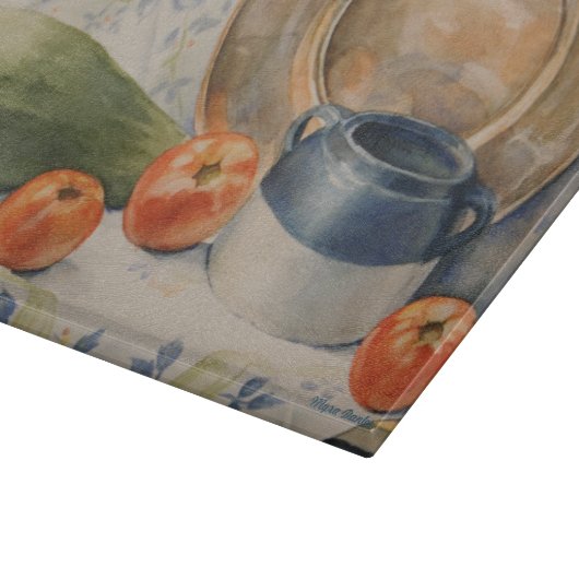 Glaskunst-Schneidebrett Schneidebrett (Ecke)