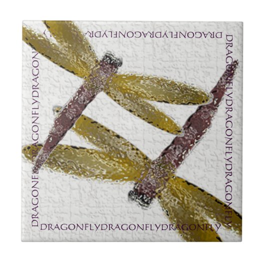 Glaslibellen Fliese (Vorderseite)