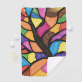 Glasmalerei Baum Kunst Golfhandtuch (Insitu)