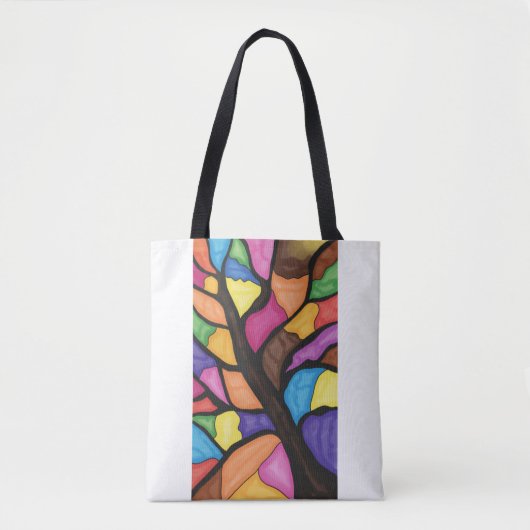 Glasmalerei-Baum-Kunst Tasche (Vorderseite)