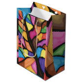 Glasmalerei-Baumkunst  Mittlere Geschenktüte (Vorderseite Schrägansicht)