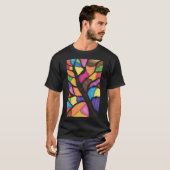 Glasmalerei-Baumkunst  T-Shirt (Vorne ganz)