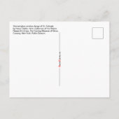 Glasmalerei-Design für St. Gobnait  Postkarte (Rückseite)