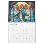 Glasmalerei-Engel 2026 Kalender (Jan 2027)