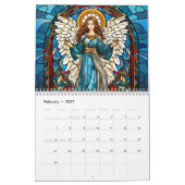 Glasmalerei-Engel 2026 Kalender (Feb 2027)