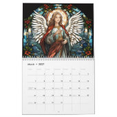 Glasmalerei-Engel 2026 Kalender (Mär 2027)
