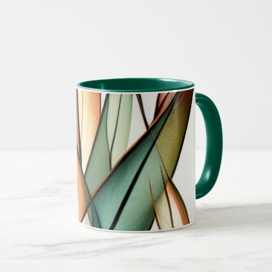 Glasmalerei-Gras Tasse (VorderseiteRechts)
