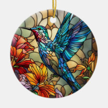 Glasmalerei, Kolibri Glasmalerei
