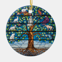 Glasmalerei Kunst, Baum des Lebens Glasmalerei
