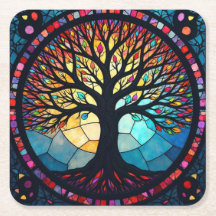 Glasmalerei Kunst, Baum des Lebens Glasmalerei