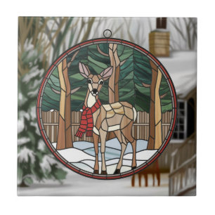 Glasmalerei Kunst, Glasmalerei Stil Hirsch Kunst Fliese