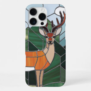 Glasmalerei Kunst, Glasmalerei Stil Hirsch Kunst iPhone 16 Pro Max Hülle