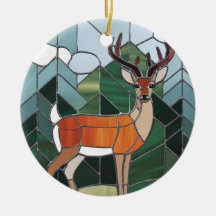 Glasmalerei Kunst, Glasmalerei Stil Hirsch Kunst