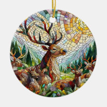 Glasmalerei Kunst, Glasmalerei Stil Hirsch Kunst