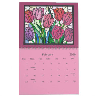 Glasmalerei-Kunstkalender Kalender