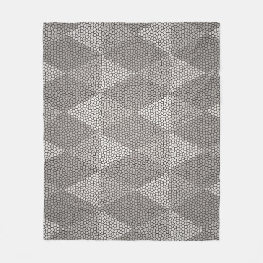 Glasmalerei Silber Diamantmuster Fleecedecke (Vorderseite)
