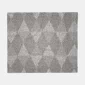 Glasmalerei Silber Diamantmuster Fleecedecke (Vorderseite (Horizontal))