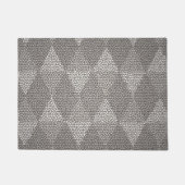 Glasmalerei-Silber-Diamantmuster Fußmatte (Vorderseite)