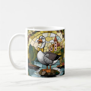 Glasmalerei, Silly Goose Glasmalerei Kaffeetasse