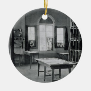 Glasmalerei-Studio, von den Werkstätten des B Keramik Ornament