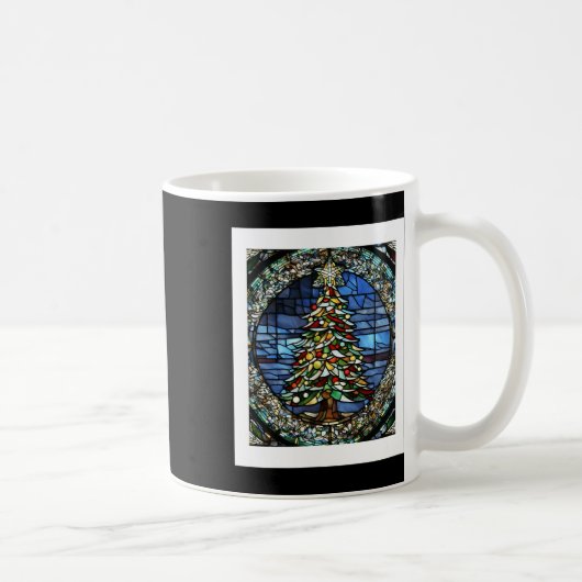 Glasmalerei Weihnachten Kaffeetasse (Rechts)