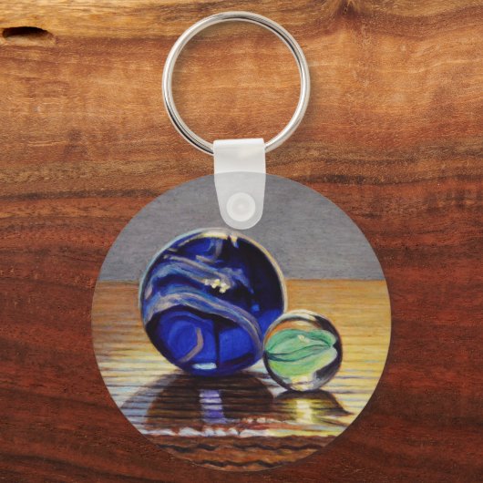 Glasmarbeln Nr. 3 Schlüsselanhänger (Vorderseite)
